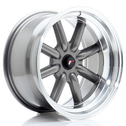 Japan Racing JR-19 17x9" (4 & 5 trous - sur mesure) ET-25, Gunmetal