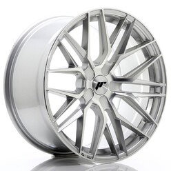 Japan Racing JR-28 Extreme Concave 19x9.5" (5 trous - sur mesure) ET20-40, Gris Argenté / Poli