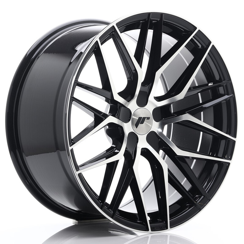 Japan Racing JR-28 Extreme Concave 20x10" (5 trous - sur mesure) ET20-40, Noir / Brillant