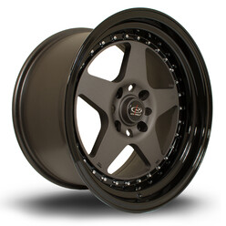Rota Kyusha 17x9" 4x100/108 ET20, Gunmetal, Rebord Noir