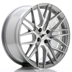 Japan Racing JR-28 17x8" 4x100 ET40, Gris Argenté / Poli