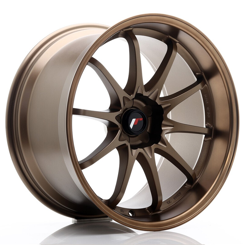 Japan Racing JR-5 19x10.5" (5 trous - sur mesure) ET12, Bronze Anodisé