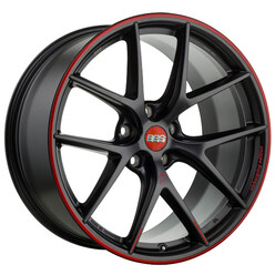 BBS CI-R 20x8.5" 5x112 ET42 Nürburgring Edition, Noir Mat / Liseret Rouge