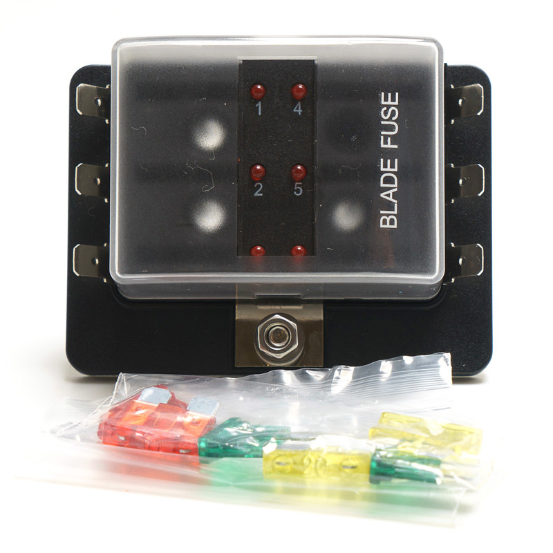 Porte-Fusible Distributeur d'Alimentation 6 Voies