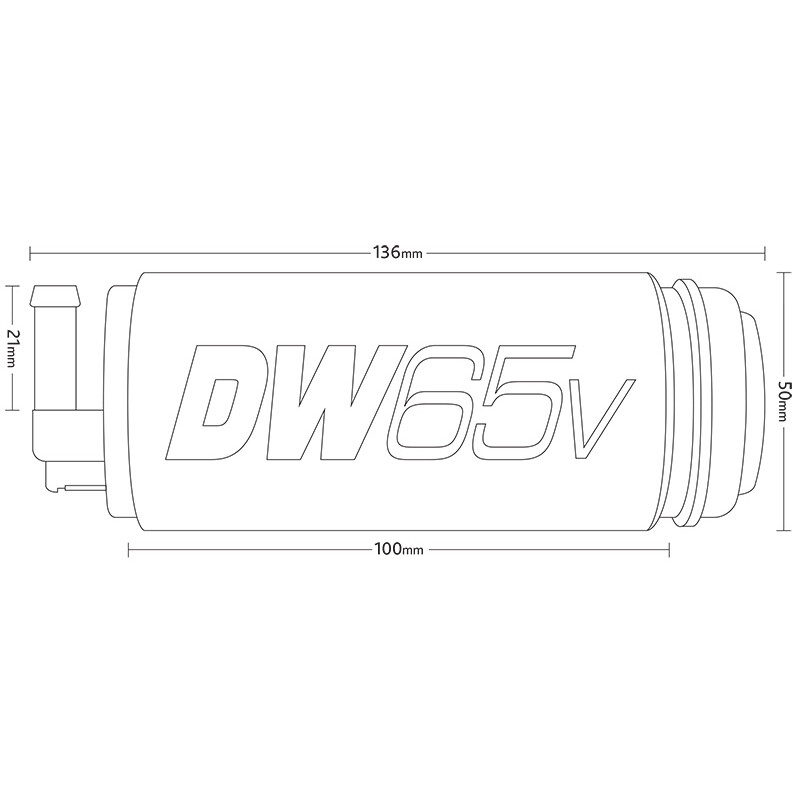 Pompe à Essence Deatschwerks DW65V 265 L/h E85 pour VAG 2WD (A4, A6, TT, Golf, Passat, Beetle..)