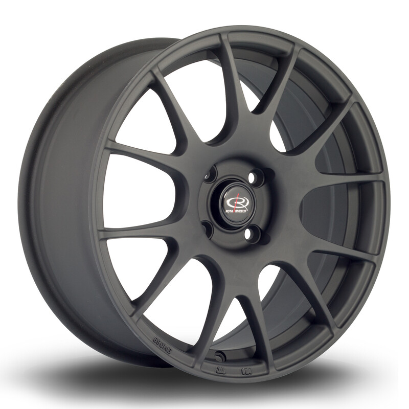 Rota Blitz 17x7.5" 4x108 ET45, Noir Satiné