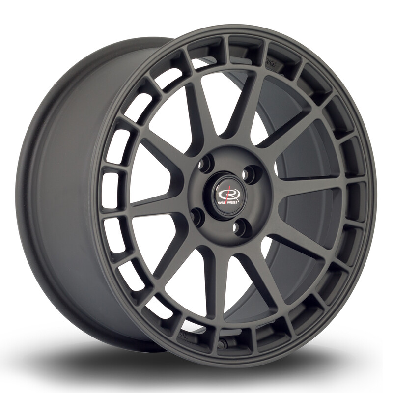 Rota Recce 17x8" 5x114.3 ET42, Noir Satiné