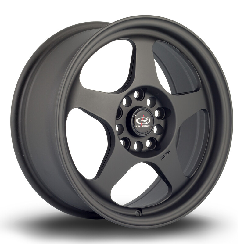 Rota Slipstream 16x7" 5x114.3 ET40, Noir Satiné