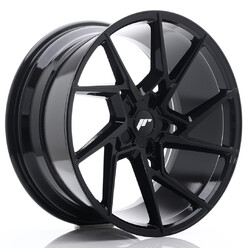 Japan Racing JR-33 Extreme Concave 20x10" (5 trous - sur mesure) ET40, Noir Brillant