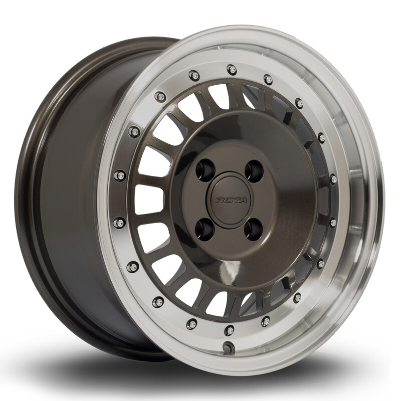Rota Speciale 15x7" 4x100 ET20, Gunmetal, Rebord Poli