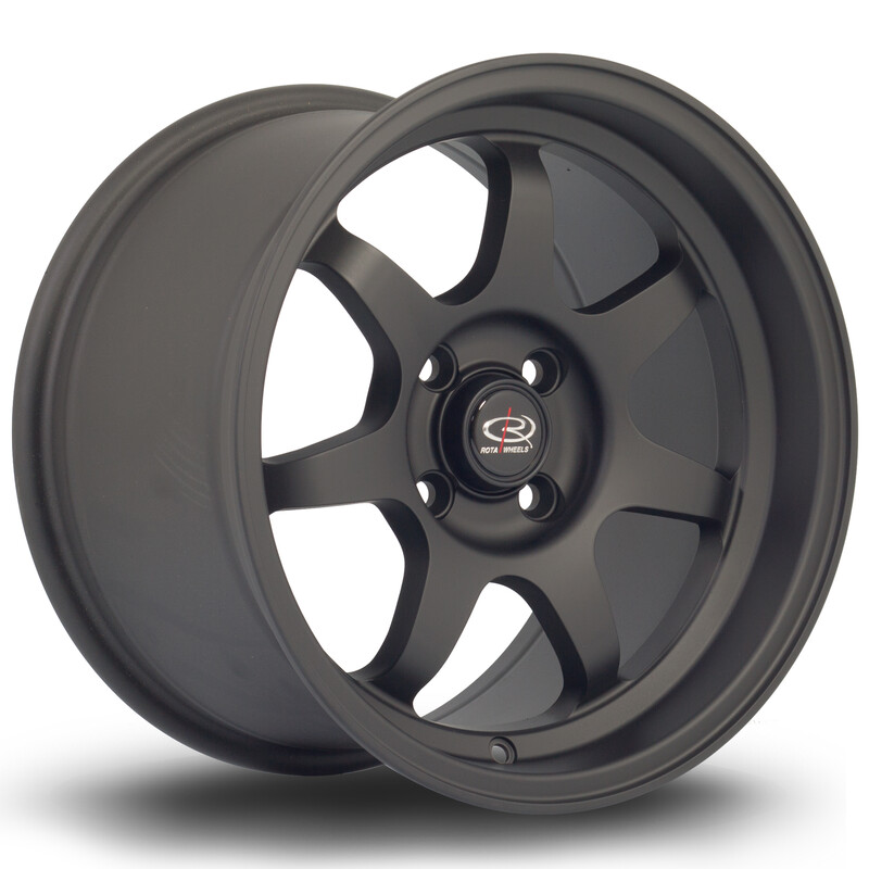 Rota K7 15x9" 4x100 ET36, Noir Mat