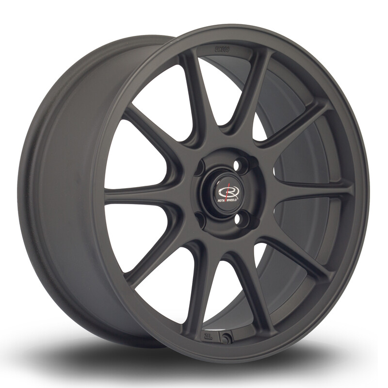 Rota Strike 17x7.5" 4x108 ET40, Noir Mat