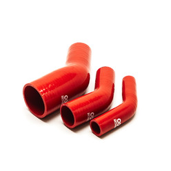 Réducteur Coudé 45° en Silicone Ø16-13 à Ø102-90 mm, Rouge