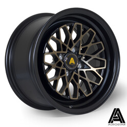 Autostar Geo 15x8" 4x100 ET25, Noir & Bronze