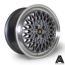 Autostar Minus 17x8" 5x100 ET30, Gunmetal, Rebord Poli