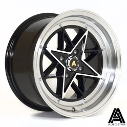 Autostar STR 15x8" 4x100 ET25, Gris Argenté