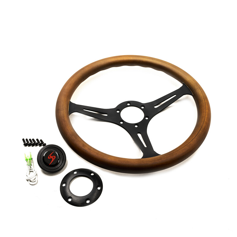 Volant DriftShop en Bois, Branches Noires