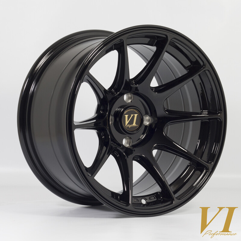 Rota BDR 15x8.25" 4x100 ET0, Noir Brillant
