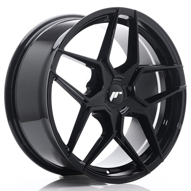 Japan Racing JR-34 19x8.5" (5 trous - sur mesure) ET20-40, Noir Brillant