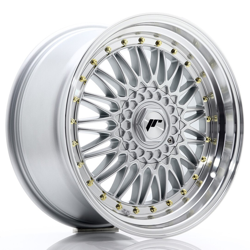 Japan Racing JR-9 18x9" (4 & 5 trous - sur mesure) ET20-40, Gris Argenté