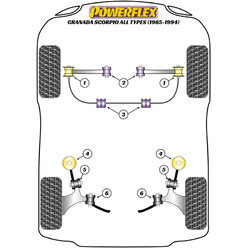 Silentblocs Powerflex pour Ford Scorpio (85-94)