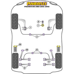 Silentblocs Powerflex pour Mini Cooper R61 Paceman 2WD (13-16)