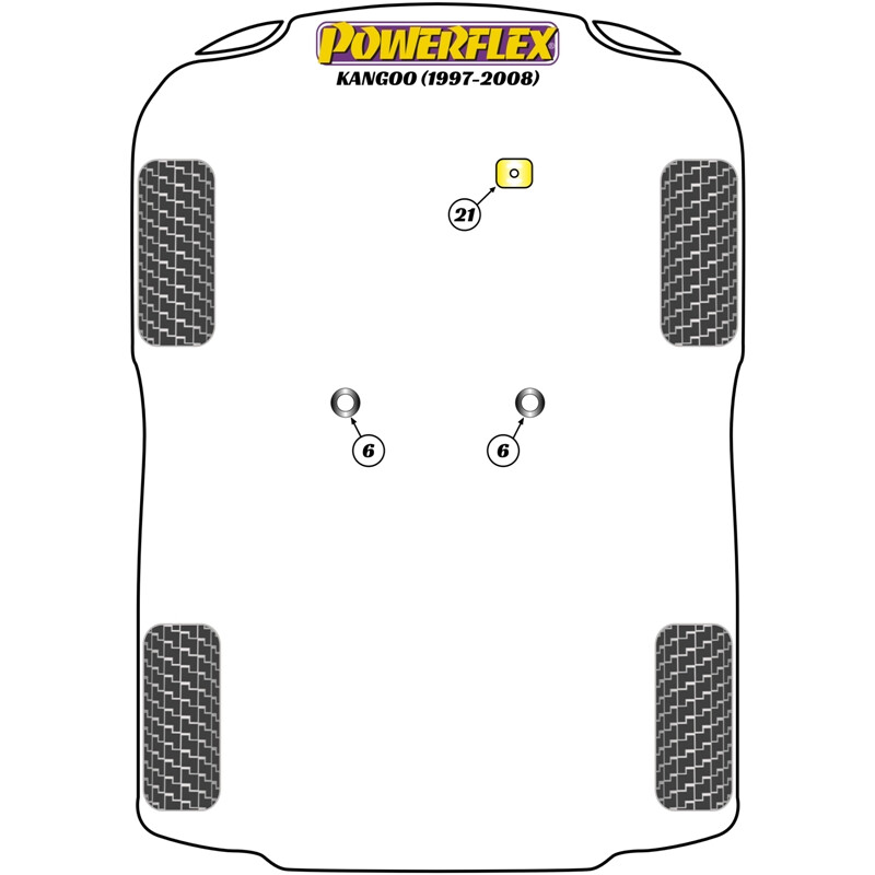 Silentblocs\u0020Powerflex\u0020pour\u0020Renault\u0020Kangoo\u00201\u0020\u002897\u002D08\u0029