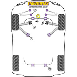 Silentblocs Powerflex pour Seat Exeo (09-14)