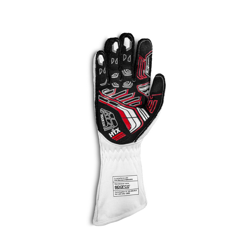 Gants Sparco Arrow Blancs & Rouges (FIA)