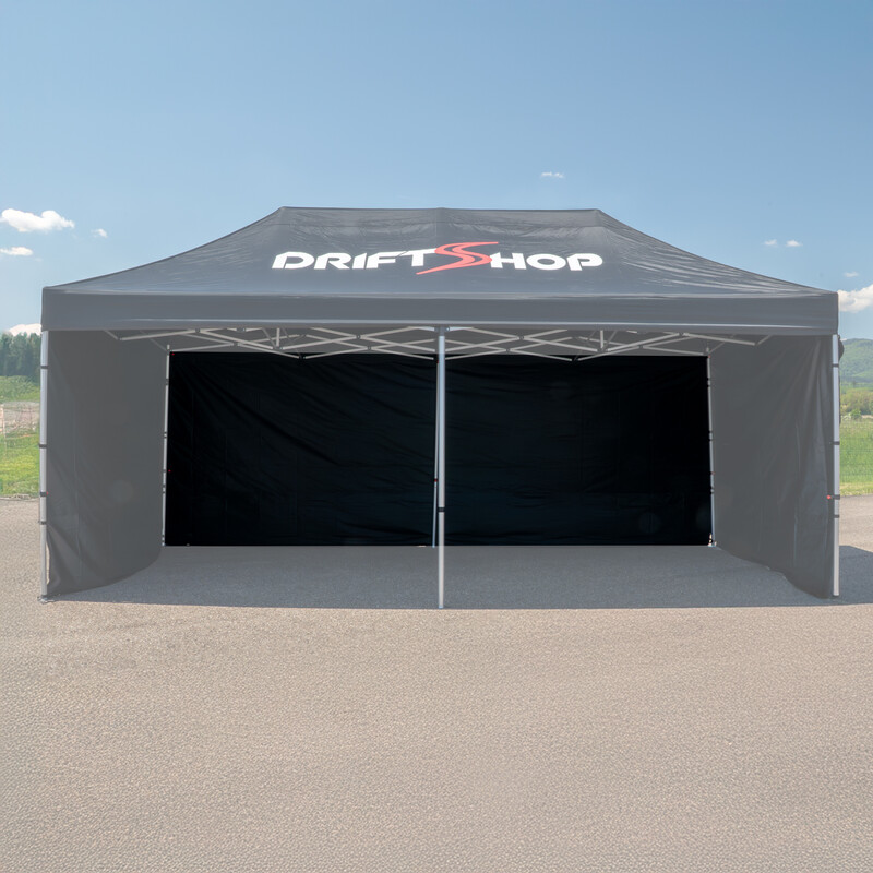 Cloison 6 m pour Tonnelle DriftShop Noire (Paroi Tente Paddock)