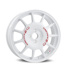 OZ Leggenda 17x7" 4x100 ET42, Blanc, Lettres Rouges