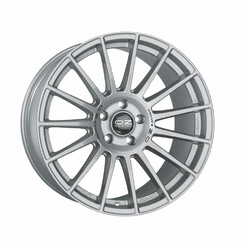 OZ Superturismo Dakar 20x8.5" 5x112 ET30, Gris Argenté Mat, Lettres Noires