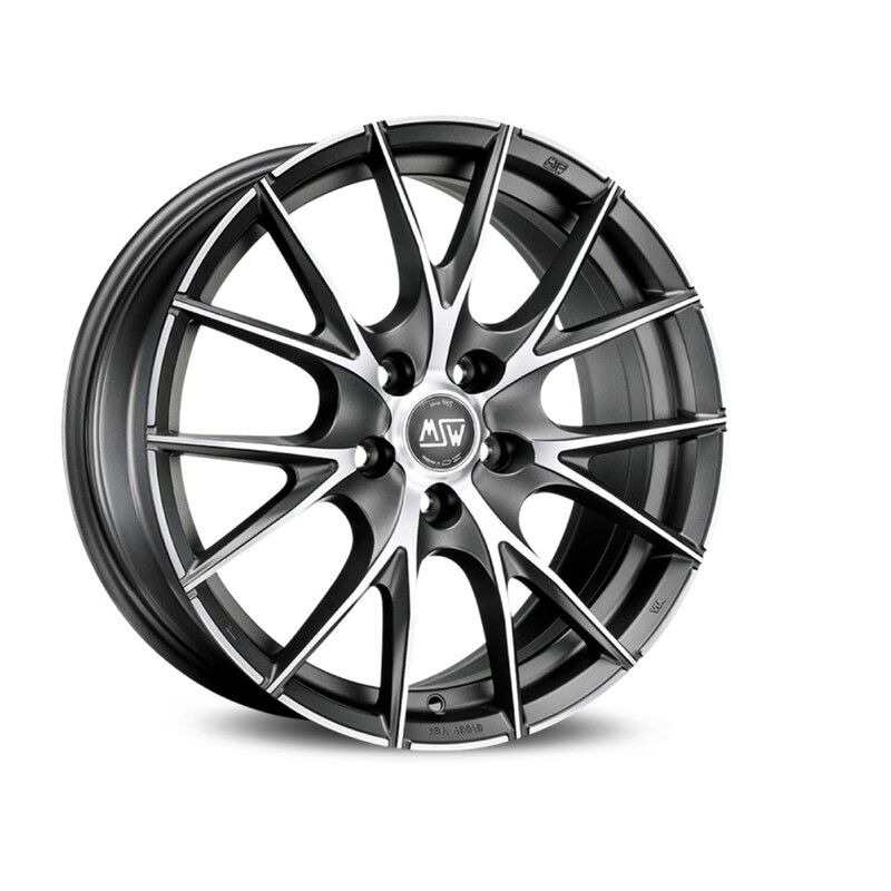 MSW 25 19x8" 5x112 ET48, Titane Poli