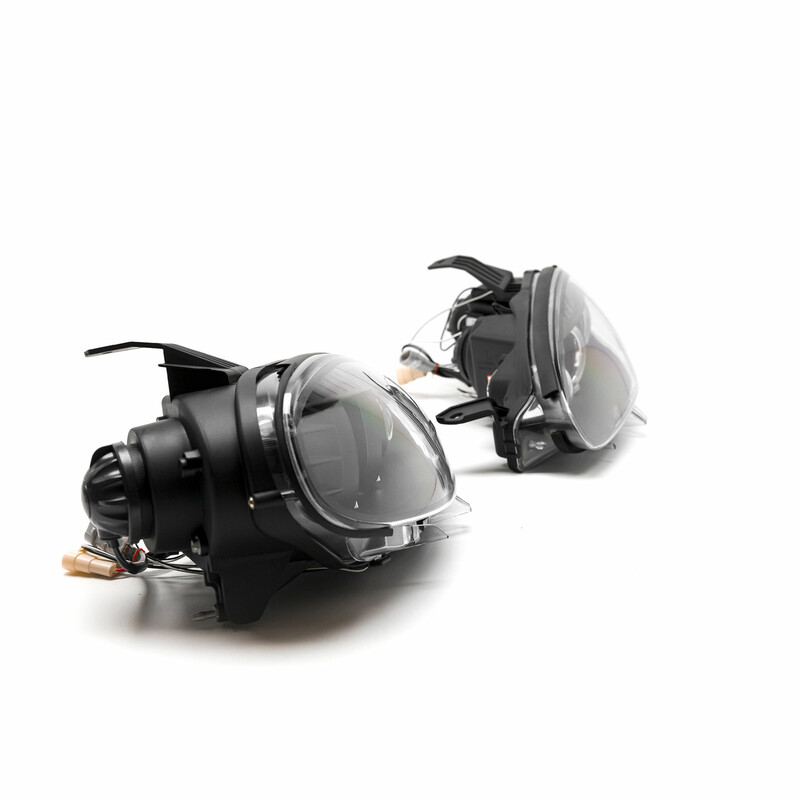 Phares Avant Navan pour Mazda MX-5 NBFL (01-05) - Fond Noir