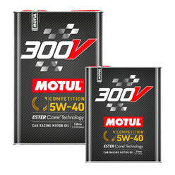 Pack Huile Motul 300V Compétition 5W40 (5L + 2L)