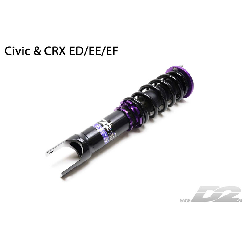 Combinés Filetés D2 Street pour Honda Civic ED / EE / EF (89-91)