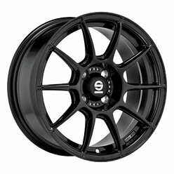 Sparco FF-1 15x8" 4x100 ET25, Noir Brillant