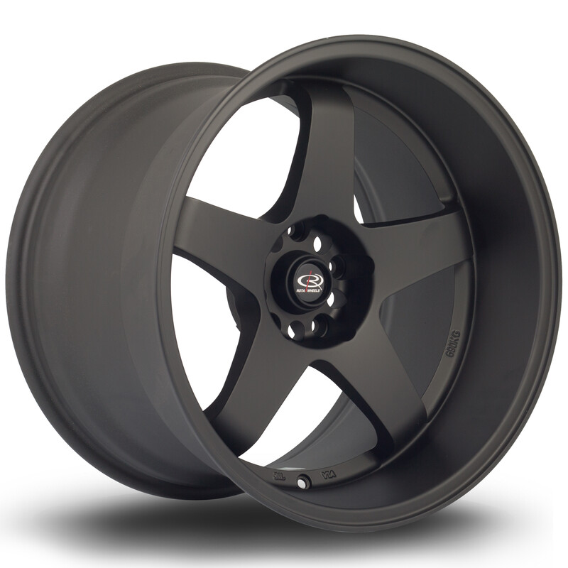 Rota GTR-D 18x12" 5x114.3 ET20, Noir Mat