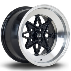 Rota Hachi 15x9" 4x100 ET0, Noir Satiné