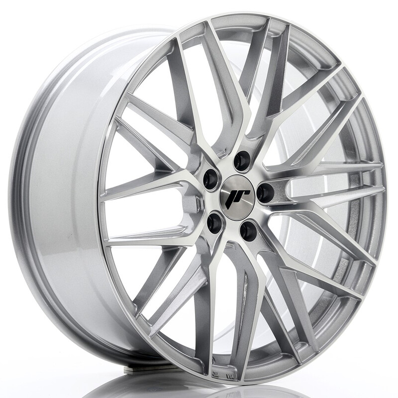 Japan Racing JR-28 20x8.5" 5x120 ET35, Gris Argenté, Face Polie