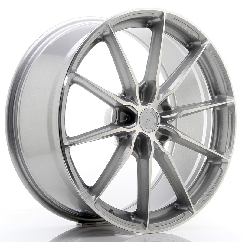 Japan Racing JR-37 Extreme Concave 20x9" (5 trous - sur mesure) ET20-45, Gris Argenté