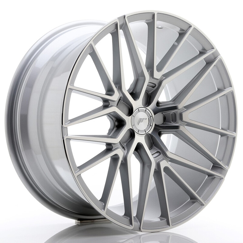 Japan Racing JR-38 20x10" (5 trous - sur mesure) ET20-45, Gris Argenté