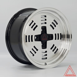 Autostar Sutorro 15x8" 4x100 ET25, Gris Argenté / Poli