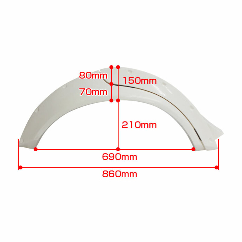 Extensions d'Ailes Origin Labo Universelles pour Berline 4 Portes - 50 mm (en Fibre)