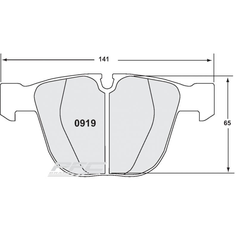 Plaquettes de Freins Arrière PFC Z-Rated pour BMW M3 E9X (07-13)