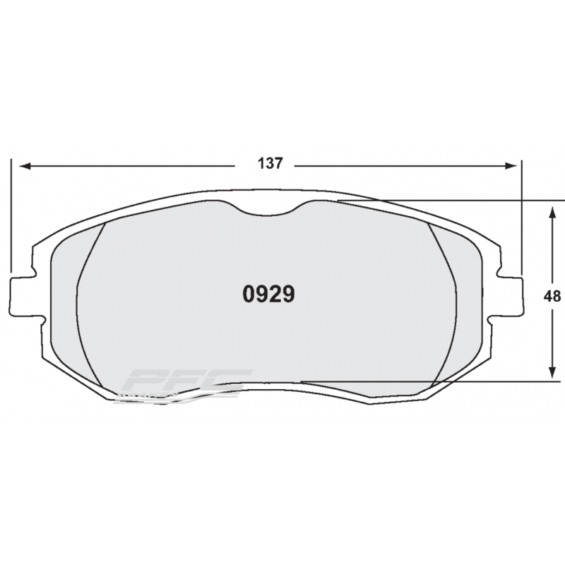 Plaquettes de Freins Avant PFC 08 pour Toyota GT86