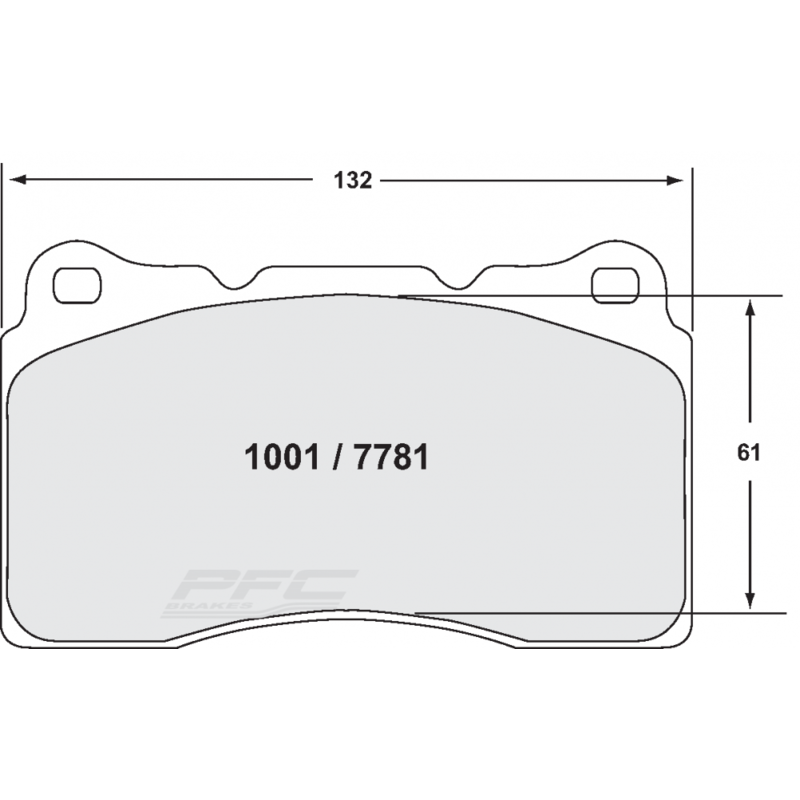 Plaquettes de Freins Avant PFC 331 pour Mitsubishi Lancer Evo 5 (Brembo)