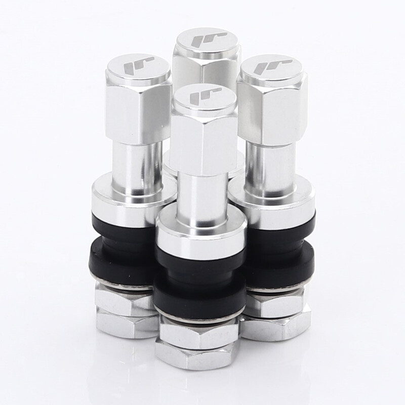 Valves en Aluminium - Grises, Logo Japan Racing (lot de 4)