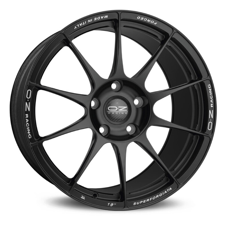 OZ Superforgiata 20x9.5" Ecrou Central ET50, Noir Mat