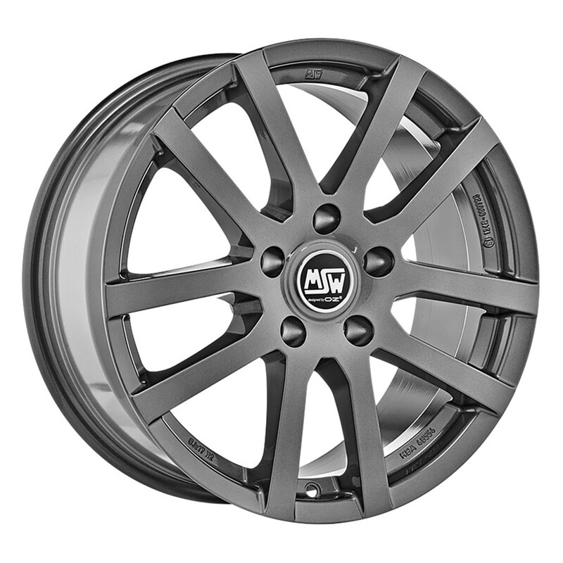 MSW 22 16x6.5" 5x112 ET45, Gris Anthracite